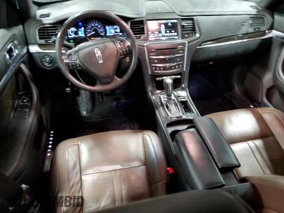 2013 Lincoln MKS with VIN 1LNHL9EK4DG615815, listed as a Copart auction lot 51675925 with 108,273 mi miles and Salvage title. Bid and sale history available at DreamBid. Image 8.