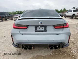 2022 BMW M3 z VIN WBS53AY00NFL69414, wystawiony jako Copart lot #56753065 z przebiegiem 20 837 mil mil oraz Szkoda całkowita • Salvage title. Historia ofert i sprzedaży dostępna na DreamBid. Obrazek 6.