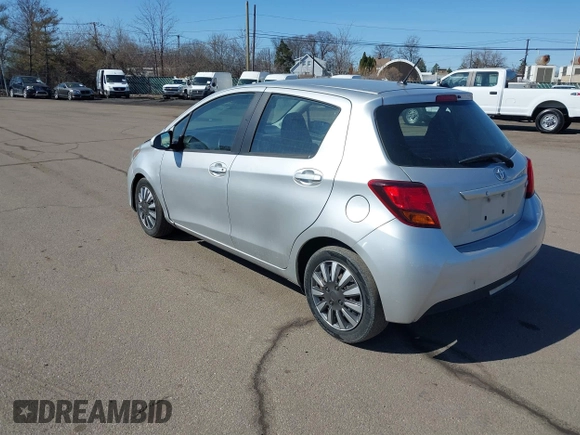 2015 Toyota Yaris L with VIN VNKKTUD38FA048576, listed as a IAAI auction lot 41823728 with 147,476 mi miles. Bid and sale history available at carsss.com. Image 3.