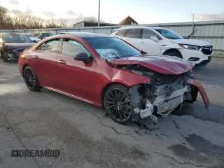 2022 Mercedes-Benz CLA 35 AMG with VIN W1K5J5BB4NN305922, listed as a Copart auction lot 87733195 with 27,247 mi miles and Salvage Title. Bid and sale history available at DreamBid. Image 4.