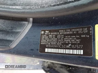 2010 BMW 5 Series 528i xDrive with VIN WBANV1C52AC157577, listed as a IAAI auction lot 41945678 with 153,379 mi miles and . Bid and sale history available at carsss.com. Image 9.