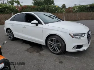 2017 Audi A3 Sedan Premium with VIN WAUAUGFFXH1026833, listed as a Copart auction lot 57223193 with 59,211 mi miles. Bid and sale history available at carsss.com. Image 4.