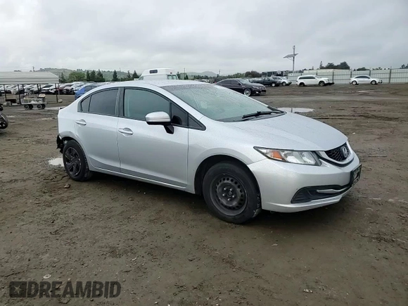 2015 Honda Civic Sedan LX with VIN 2HGFB2F54FH560824, listed as a Copart auction lot 51330605 with 215,540 mi miles and Salvage Title. Bid and sale history available at carsss.com. Image 11.