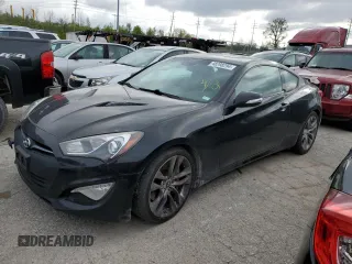 2014 Hyundai Genesis Coupe Ultimate with VIN KMHHU6KJ6EU114953, listed as a Copart auction lot 48298294 with 121,853 mi miles and Salvage title. Bid and sale history available at DreamBid. Image 1.