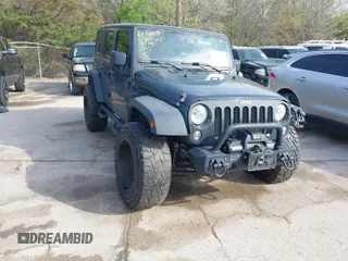 2018 Jeep Wrangler JK Unlimited Sport S with VIN 1C4BJWDG3JL858594, listed as a IAAI auction lot 41867423 with 68,964 mi miles. Bid and sale history available at carsss.com. Image 1.
