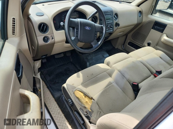 2007 Ford F-150 STX with VIN 1FTRX12W07NA02984, listed as a Copart auction lot 60305325 with 127,731 mi miles and Salvage title. Bid and sale history available at DreamBid. Image 8.