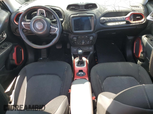 2018 Jeep Renegade Trailhawk with VIN ZACCJBCB8JPH60403, listed as a Copart auction lot 58562765 with 43,009 mi miles and Salvage title. Bid and sale history available at DreamBid. Image 8.