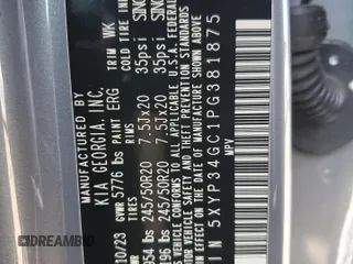 2023 Kia Telluride EX z VIN 5XYP34GC1PG381875, wystawiony jako Copart lot #53170295 z przebiegiem 38 719 mil mil oraz Szkoda całkowita • Salvage title. Historia ofert i sprzedaży dostępna na DreamBid. Obrazek 13.