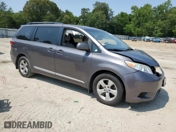 2015 Toyota Sienna LE AAS with VIN 5TDKK3DC9FS637144, listed as a Copart auction lot 59624495 with 151,681 mi miles and Salvage title. Bid and sale history available at DreamBid. Image 4.