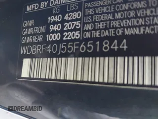 2005 Mercedes-Benz C 230 Kompressor с VIN WDBRF40J55F651844, выставлен на аукционе IAAI как лот 42831284 с пробегом 163 479 миль миль и . История ставок и продаж доступна на DreamBid. Изображение 9.