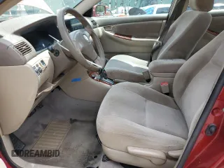 2005 Toyota Corolla CE with VIN 2T1BR32E15C372579, listed as a Copart auction lot 62933485 with 213,193 mi miles and Salvage title. Bid and sale history available at DreamBid. Image 7.