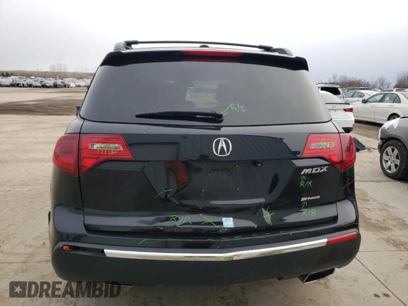 2013 Acura MDX Advance Pkg with VIN 2HNYD2H67DH002190, listed as a Copart auction lot 82210074 with 201,961 mi miles and Clean Title. Bid and sale history available at carsss.com. Image 6.