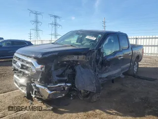 2023 Ford F-150 XL with VIN 1FTEW1EP6PFB72153, listed as a Copart auction lot 42869255 with 13,039 mi miles and Salvage Title. Bid and sale history available at carsss.com. Image 1.