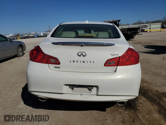 2015 Infiniti Q40 with VIN JN1CV6AR0FM521416, listed as a Copart auction lot 54920634 with 61,055 mi miles and Salvage Title. Bid and sale history available at carsss.com. Image 6.