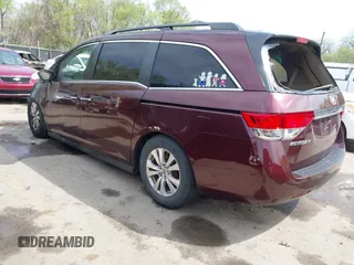 2014 Honda Odyssey EX-L with VIN 5FNRL5H64EB115536, listed as a IAAI auction lot 41997948 with Not Provided miles and . Bid and sale history available at carsss.com. Image 3.