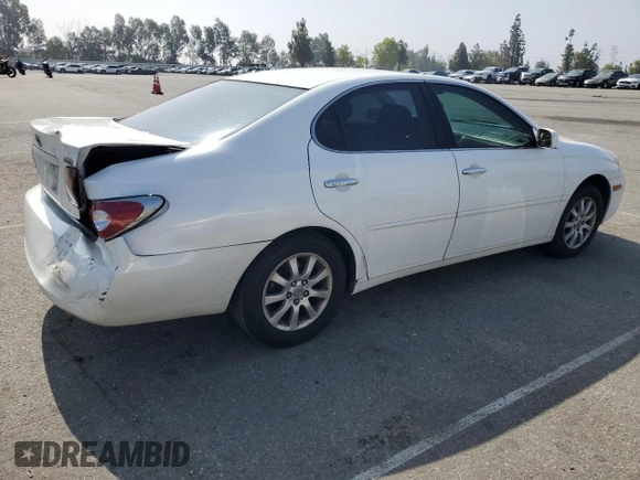 2002 Lexus ES 300 z VIN JTHBF30GX25014756, wystawiony jako Copart lot #59899805 z przebiegiem 158 702 mil mil oraz Szkoda całkowita • Salvage title. Historia ofert i sprzedaży dostępna na DreamBid. Obrazek 3.