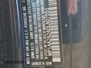 2013 Porsche Cayenne z VIN WP1AA2A24DLA07551, wystawiony jako Copart lot #89339995 z przebiegiem 126 243 mil mil oraz Szkoda całkowita • Salvage title. Historia ofert i sprzedaży dostępna na DreamBid. Obrazek 12.