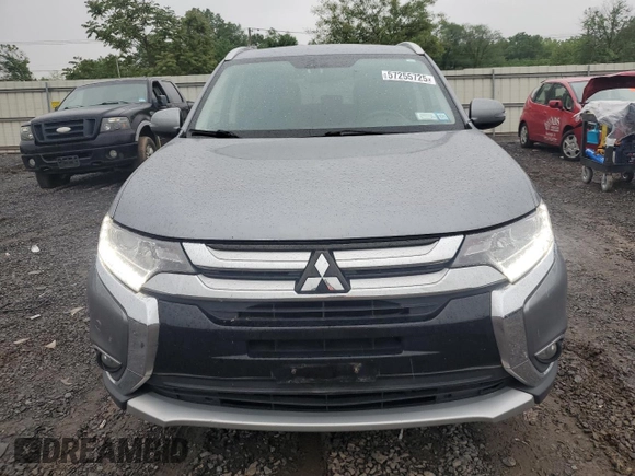 2017 Mitsubishi Outlander SE with VIN JA4AZ3A36HZ049029, listed as a Copart auction lot 57255725 with 89,275 mi miles and Salvage title. Bid and sale history available at DreamBid. Image 5.