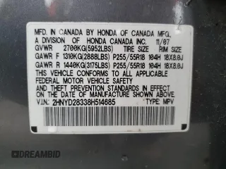 2008 Acura MDX Tech Pkg with VIN 2HNYD28338H514685, listed as a Copart auction lot 43176295 with 229,420 mi miles and Salvage Title. Bid and sale history available at carsss.com. Image 13.