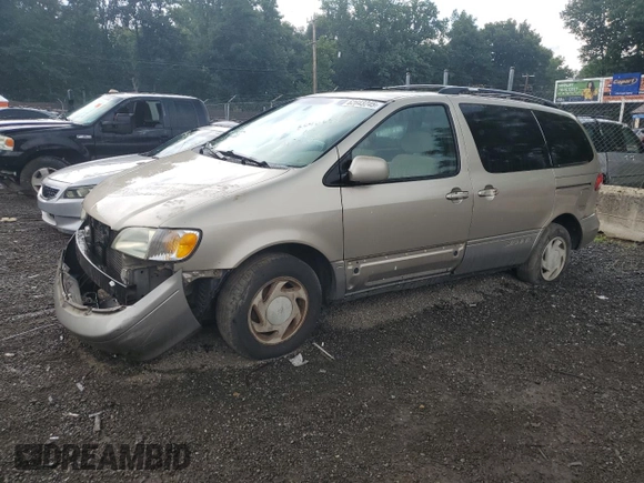 2003 Toyota Sienna LE with VIN 4T3ZF13C33U540296, listed as a Copart auction lot 62643745 with 143,727 mi miles and Salvage title. Bid and sale history available at DreamBid. Image 1.