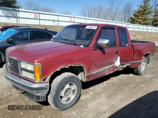 1991 GMC Sierra 1500 z VIN 2GTEK19K2M1543239, wystawiony jako Copart lot #51680075 z przebiegiem 135 361 mil mil oraz Tytuł czysty. Historia ofert i sprzedaży dostępna na DreamBid. Obrazek 1.