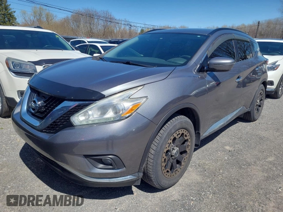 2017 Nissan Murano SL with VIN 5N1AZ2MH8HN132360, listed as a Copart auction lot 55090325 with 248,005 mi miles and Clean Title. Bid and sale history available at DreamBid. Image 2.