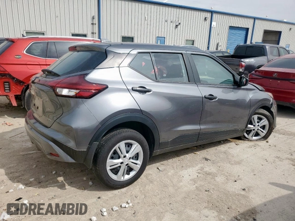 2024 Nissan Kicks S with VIN 3N1CP5BV2RL537969, listed as a Copart auction lot 45606845 with 10,257 mi miles and Salvage Title. Bid and sale history available at carsss.com. Image 3.