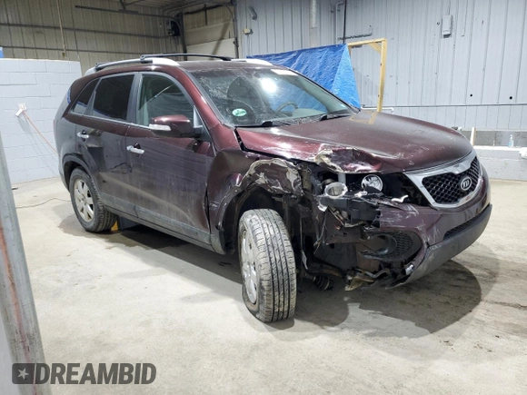 2011 Kia Sorento LX with VIN 5XYKT3A14BG131552, listed as a Copart auction lot 50732505 with 130,366 mi miles and Salvage Title. Bid and sale history available at DreamBid. Image 4.