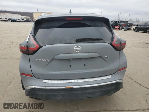 2022 Nissan Murano SL with VIN 5N1AZ2CJ1NC117890, listed as a Copart auction lot 44622575 with 51,664 mi miles and Salvage Title. Bid and sale history available at DreamBid. Image 6.