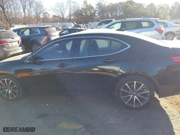 2015 Acura TLX V6 with VIN 19UUB2F33FA026184, listed as a IAAI auction lot 41690418 with NaN miles. Bid and sale history available at carsss.com. Image 14.