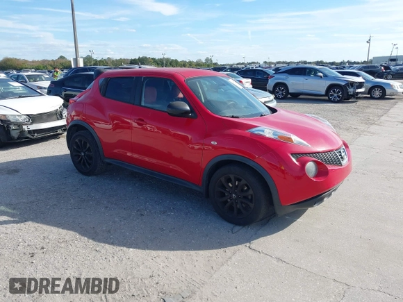 2014 Nissan Juke Nismo with VIN JN8AF5MR0ET353793, listed as a IAAI auction lot 41417228 with 104,168 mi miles and . Bid and sale history available at DreamBid. Image 1.