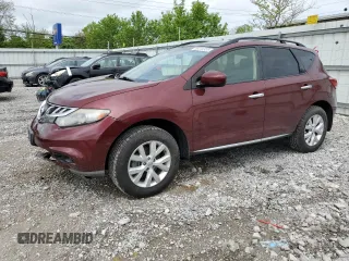 2012 Nissan Murano SL z VIN JN8AZ1MW9CW233685, wystawiony jako Copart lot #55014725 z przebiegiem 138 292 mil mil oraz Szkoda całkowita • Salvage title. Historia ofert i sprzedaży dostępna na DreamBid. Obrazek 1.
