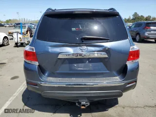 2013 Toyota Highlander with VIN 5TDZA3EHXDS033935, listed as a Copart auction lot 52167225 with 162,564 mi miles and Salvage Title. Bid and sale history available at carsss.com. Image 6.