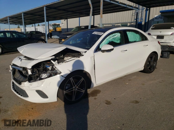 2021 Mercedes-Benz A 220 with VIN W1K3G4EB7MJ311280, listed as a Copart auction lot 42765535 with 26,877 mi miles and Salvage Title. Bid and sale history available at DreamBid. Image 1.