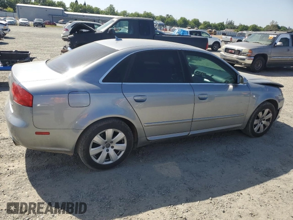 2008 Audi A4 2.0T with VIN WAUAF78E38A102570, listed as a Copart auction lot 53910215 with 145,095 mi miles and Salvage title. Bid and sale history available at DreamBid. Image 3.