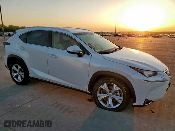2017 Lexus NX 200t with VIN JTJYARBZ9H2074403, listed as a Copart auction lot 52039815 with 93,589 mi miles and Salvage Title. Bid and sale history available at DreamBid. Image 4.