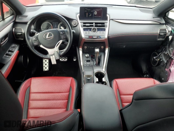 2018 Lexus NX 300 with VIN JTJBARBZXJ2159469, listed as a Copart auction lot 58123655 with 38,529 mi miles and Salvage title. Bid and sale history available at DreamBid. Image 8.