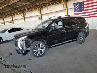 2022 Hyundai Palisade Limited z VIN KM8R5DHE0NU485980, wystawiony jako Copart lot #56358805 z przebiegiem 114 635 mil mil oraz Szkoda całkowita • Salvage title. Historia ofert i sprzedaży dostępna na DreamBid. Obrazek 1.