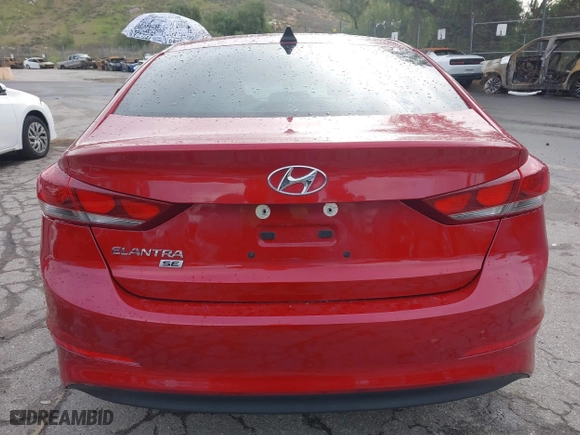 2017 Hyundai Elantra SE with VIN KMHD74LF8HU121511, listed as a IAAI auction lot 41741418 with 90,233 mi miles. Bid and sale history available at carsss.com. Image 16.