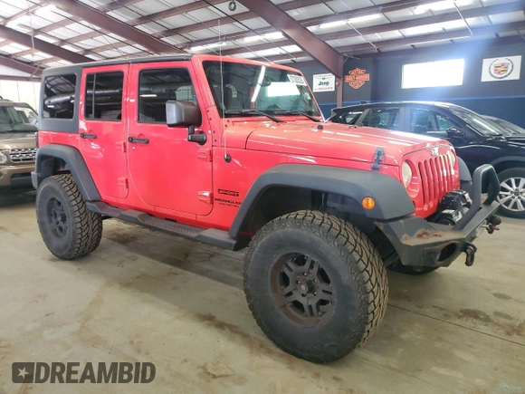 2013 Jeep Wrangler Unlimited Sport z VIN 1C4HJWDG5DL597192, wystawiony jako Copart lot #57300535 z przebiegiem 194 719 mil mil oraz Tytuł czysty. Historia ofert i sprzedaży dostępna na DreamBid. Obrazek 4.