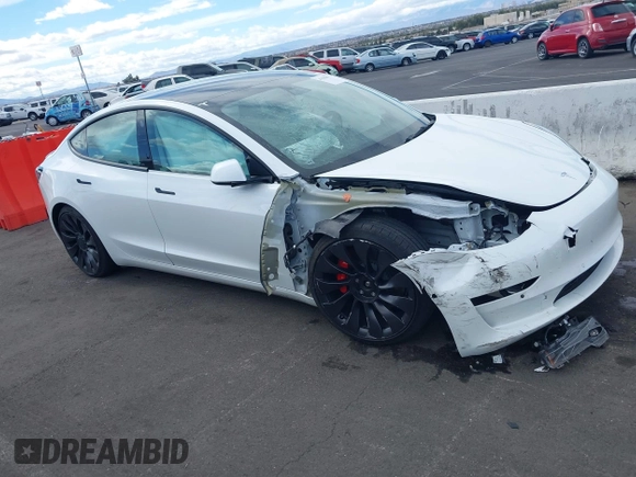 2022 Tesla Model 3 Performance with VIN 5YJ3E1EC6NF111958, listed as a IAAI auction lot 41583972 with 28,431 mi miles and . Bid and sale history available at DreamBid. Image 19.