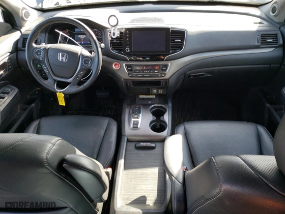 2021 Honda Ridgeline RTL-E with VIN 5FPYK3F7XMB016871, listed as a Copart auction lot 49159985 with 26,775 mi miles and Salvage Title. Bid and sale history available at carsss.com. Image 8.