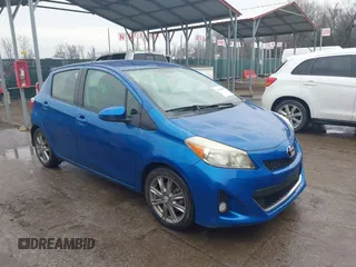 2012 Toyota Yaris L with VIN JTDKTUD38CD515756, listed as a IAAI auction lot 41684462 with 94,578 mi miles. Bid and sale history available at carsss.com. Image 1.