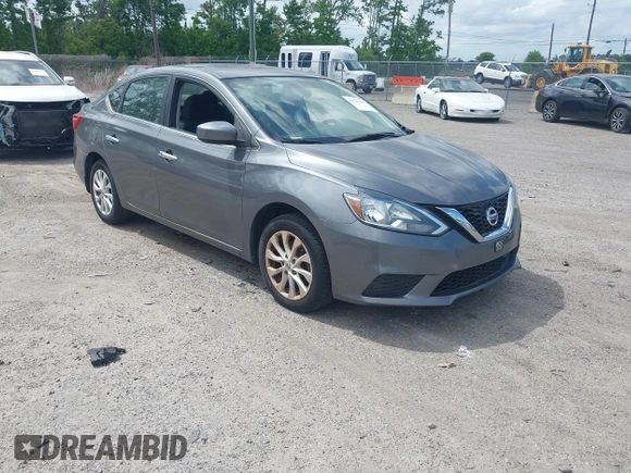 2018 Nissan Sentra SV with VIN 3N1AB7AP1JL635805, listed as a IAAI auction lot 42133147 with 140,500 mi miles. Bid and sale history available at carsss.com. Image 1.