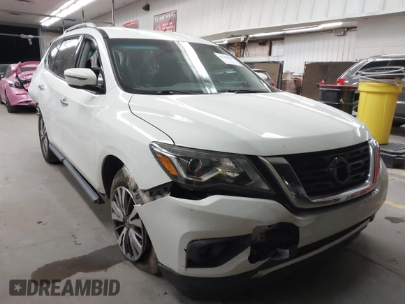 2019 Nissan Pathfinder SV with VIN 5N1DR2MN4KC597241, listed as a IAAI auction lot 41940164 with 137,016 mi miles and . Bid and sale history available at DreamBid. Image 1.