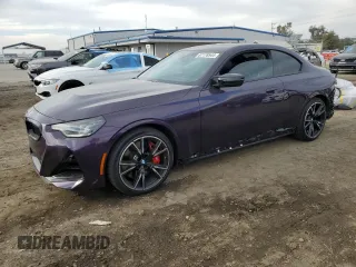2024 BMW 2 Series M240i xDrive with VIN 3MW53CM02R8E78798, listed as a Copart auction lot 87178544 with 6,686 mi miles and Salvage Title. Bid and sale history available at carsss.com. Image 1.