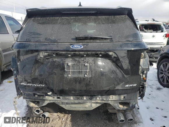 2021 Ford Explorer Platinum with VIN 1FM5K8HC0MGB44170, listed as a Copart auction lot 41874885 with 58,730 mi miles and Salvage Title. Bid and sale history available at carsss.com. Image 6.