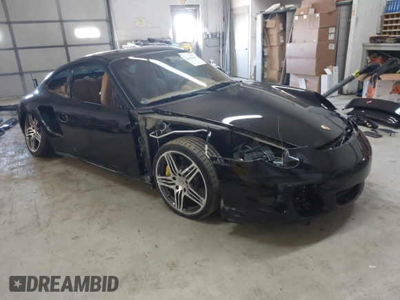 2007 Porsche 911 Turbo with VIN WP0AD29927S784945, listed as a IAAI auction lot 41653014 with 52,319 mi miles. Bid and sale history available at carsss.com. Image 1.