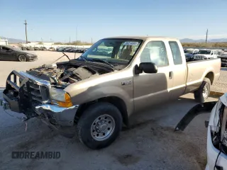 1999 Ford Super Duty F-250 XL with VIN 1FTNX20F6XEB50094, listed as a Copart auction lot 89214695 with 277,991 mi miles and Salvage Title. Bid and sale history available at carsss.com. Image 1.