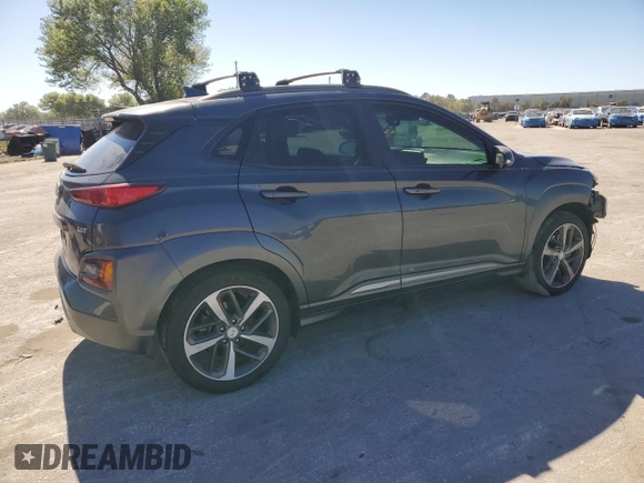 2019 Hyundai Kona Limited with VIN KM8K33A54KU225248, listed as a Copart auction lot 48243955 with 45,386 mi miles and Non Repairable. Bid and sale history available at carsss.com. Image 3.